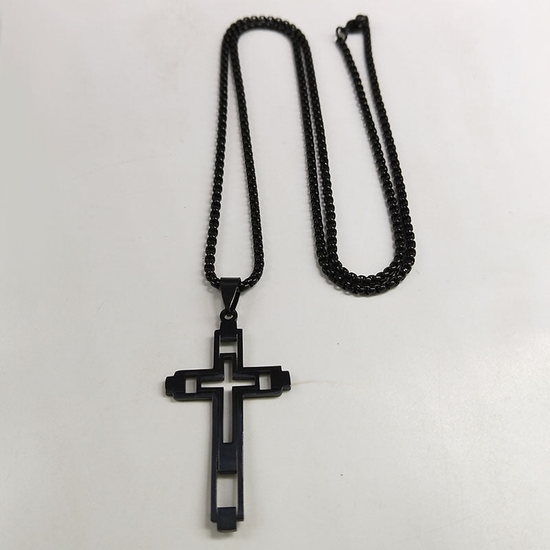 Cross Hollow Necklace
