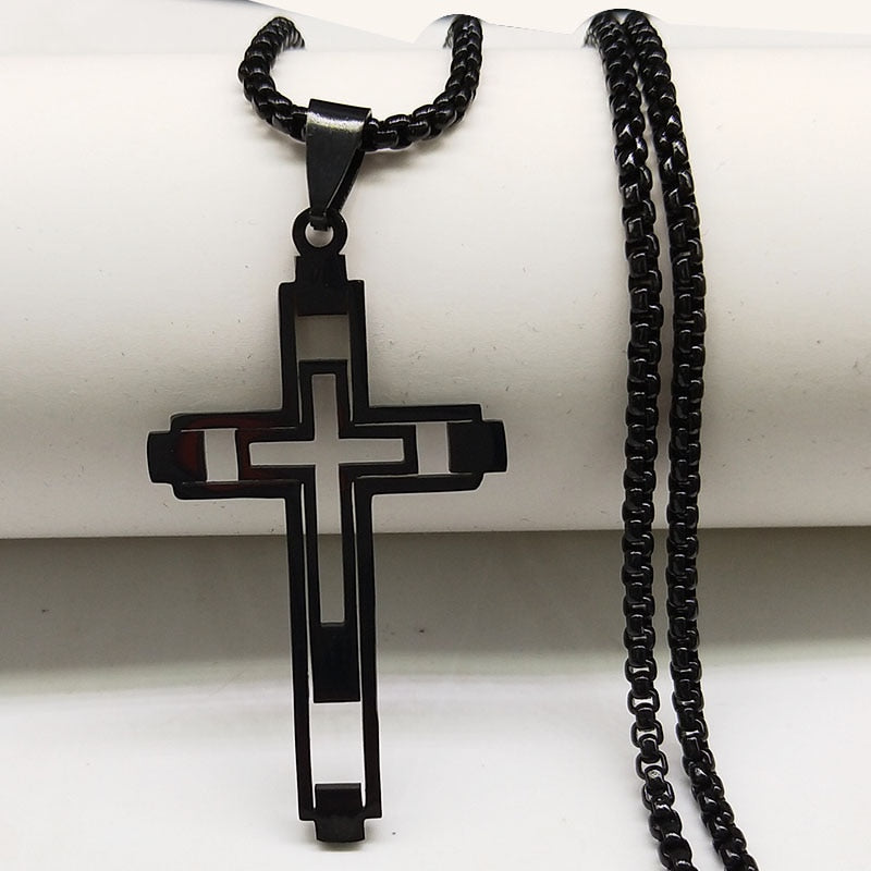 Cross Hollow Necklace