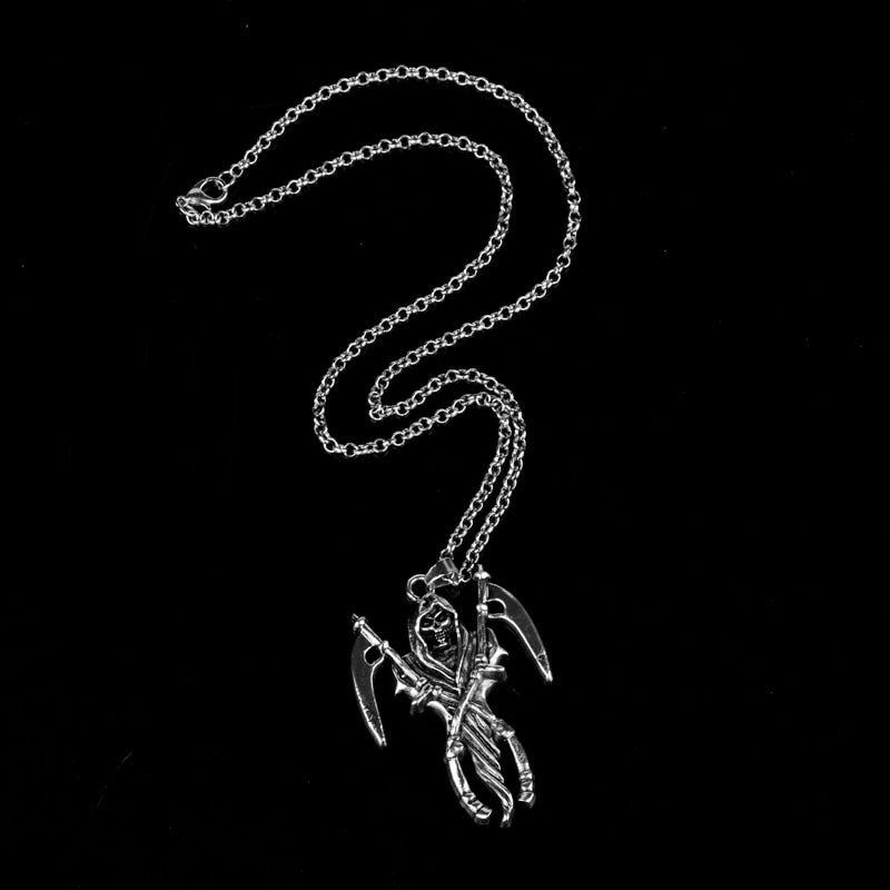 Double Sickle Necklace of the Divine Reaper