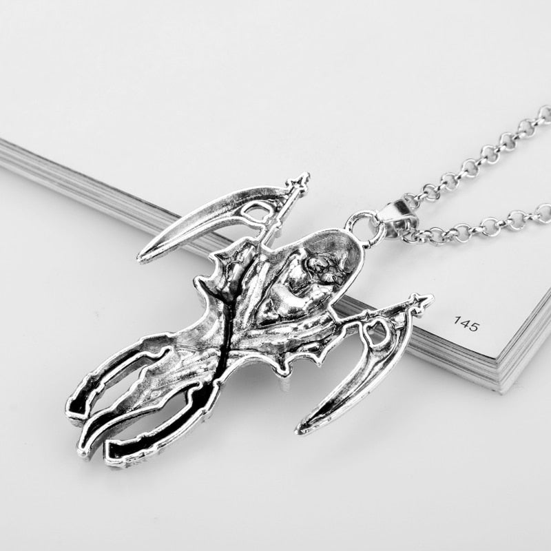Double Sickle Necklace of the Divine Reaper