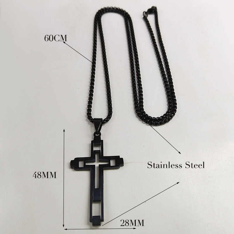 Cross Hollow Necklace