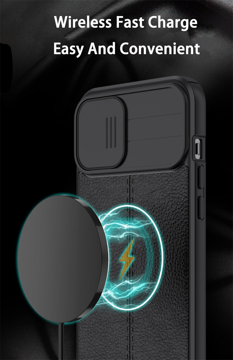 Protective Leather Case with Camera Guard for iPhone: Ensuring Your Device's Safety