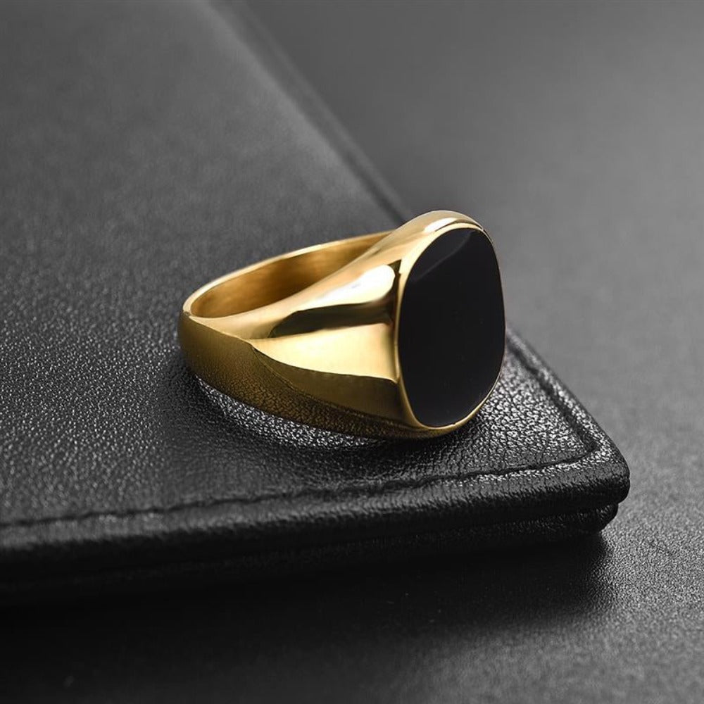 Stainless Steel Signet Ring for Men