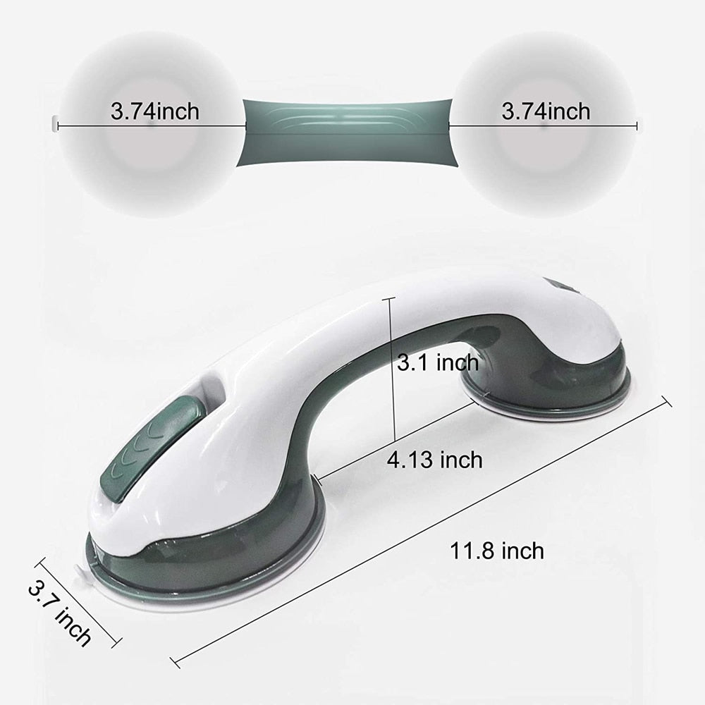 Suction Grip Shower Handle with Non-Slip Feature