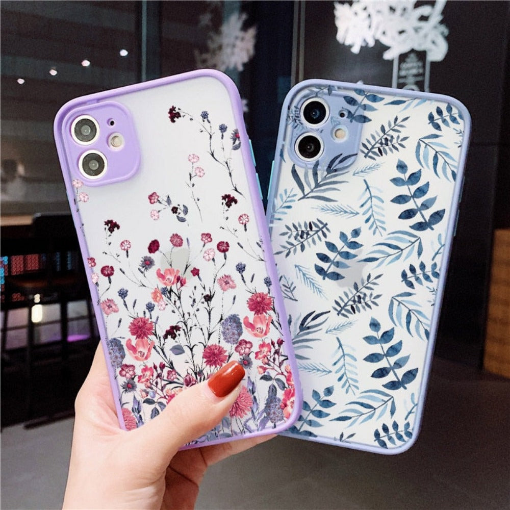 Hard Cover iPhone Case with a Floral Design