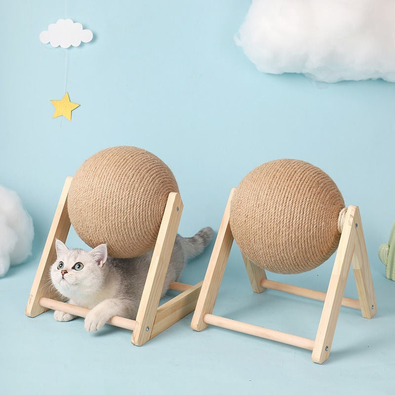 Cat Playtime Essential: Interactive Scratching Toy Ball