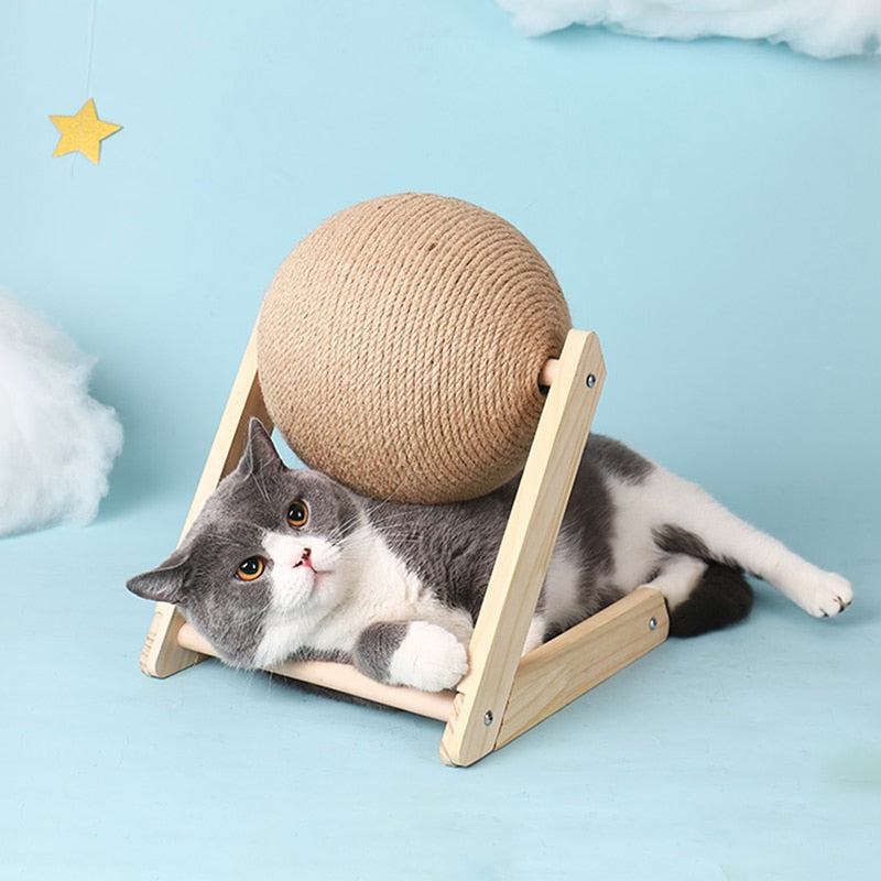 Cat Playtime Essential: Interactive Scratching Toy Ball