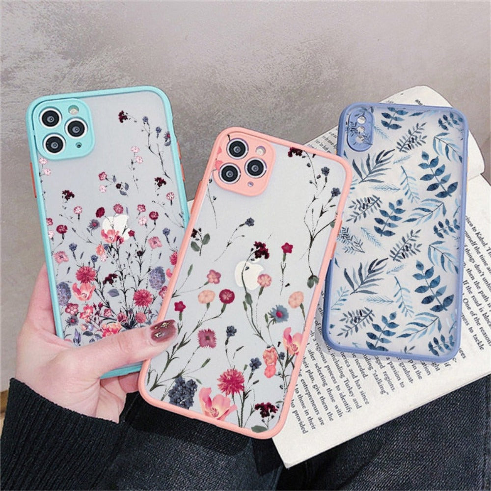 Hard Cover iPhone Case with a Floral Design