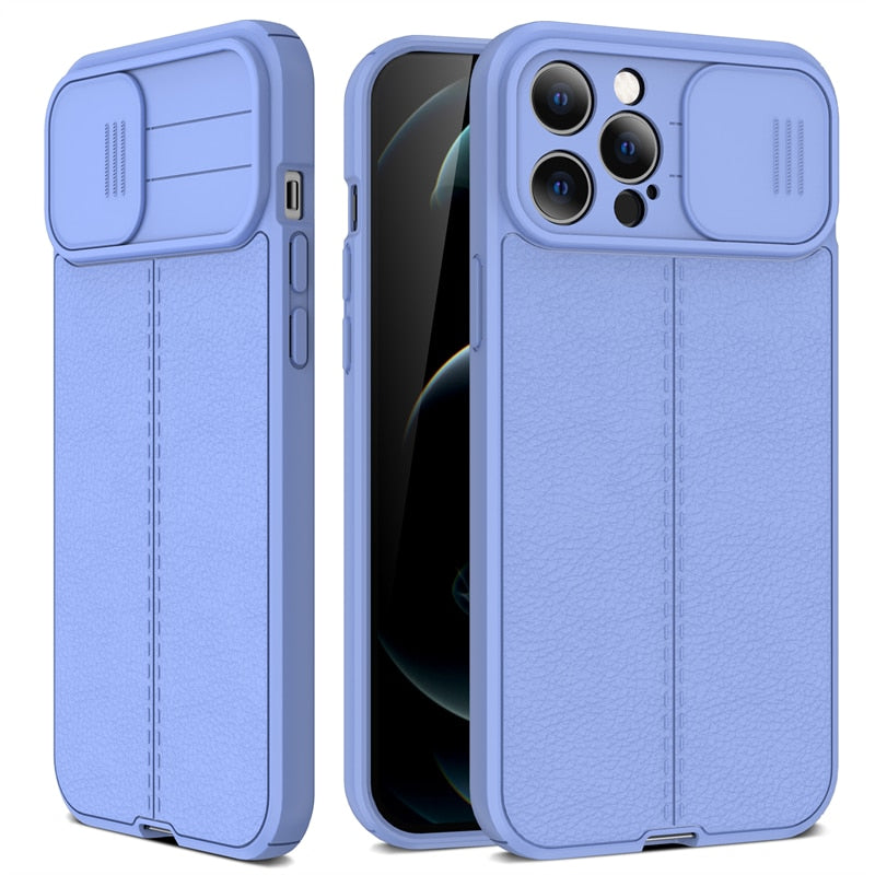 Protective Leather Case with Camera Guard for iPhone: Ensuring Your Device's Safety