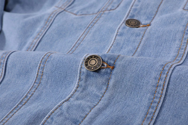 Denim Streetwear Jacket for Men