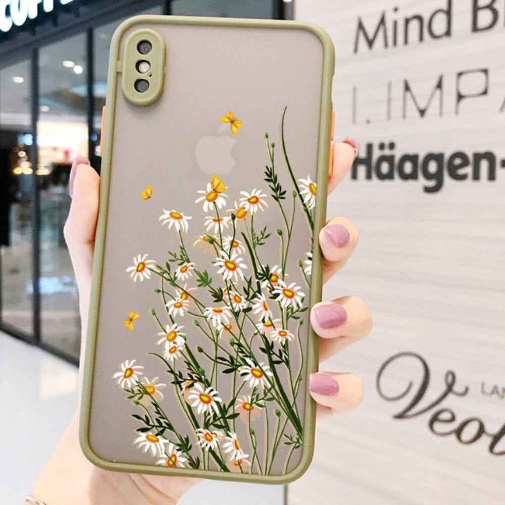 Hard Cover iPhone Case with a Floral Design