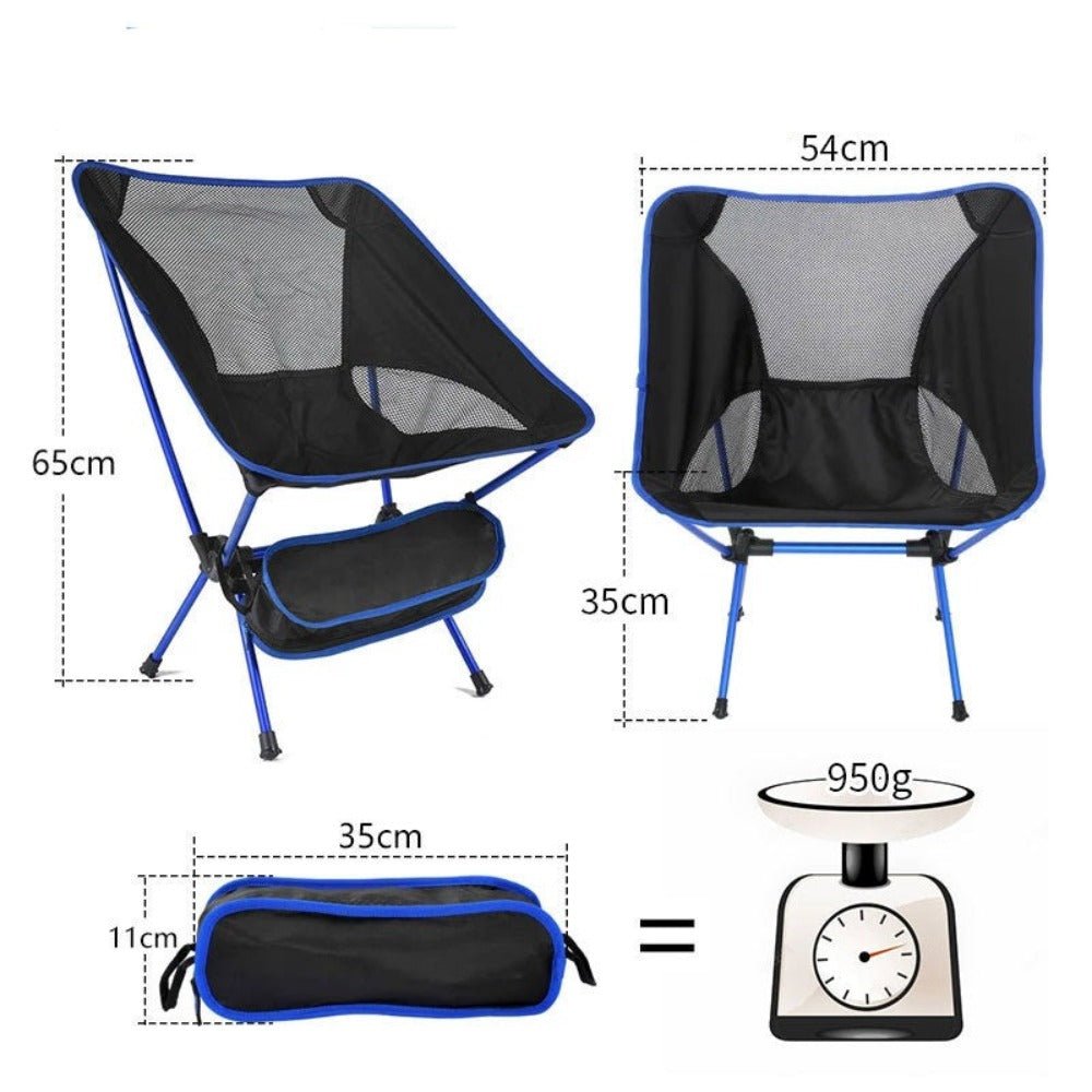 Portable Collapsible Camping Chair for Outdoor Use