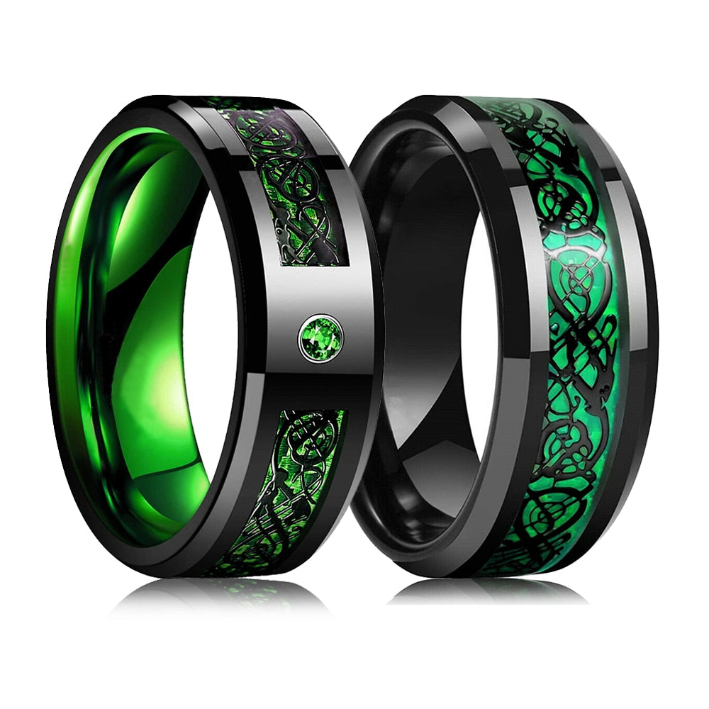 Black Zirconium Ring for Men