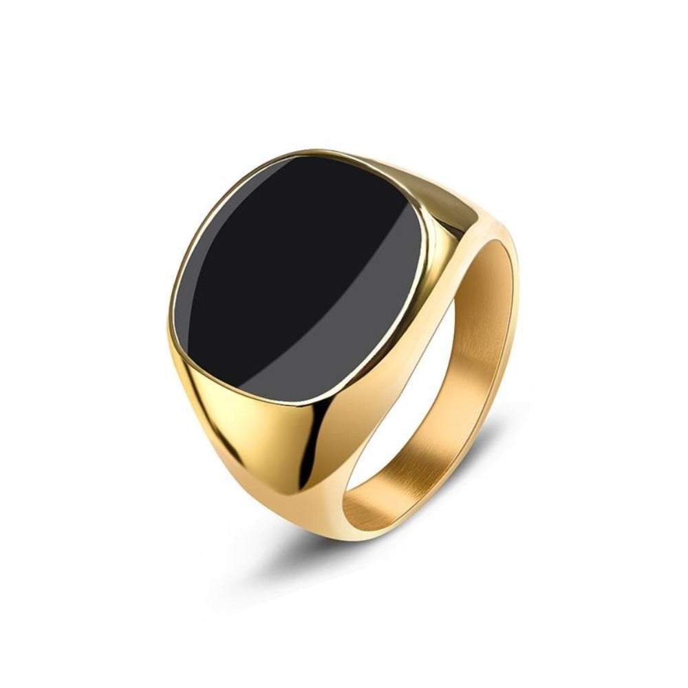 Stainless Steel Signet Ring for Men
