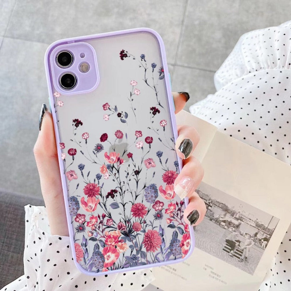 Hard Cover iPhone Case with a Floral Design