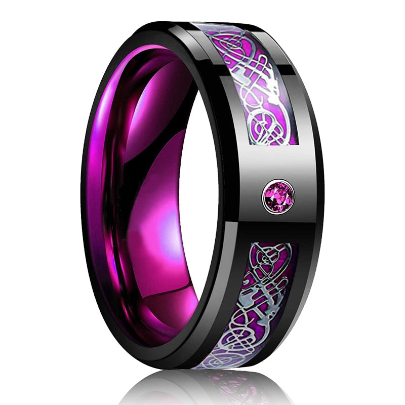 Black Zirconium Ring for Men