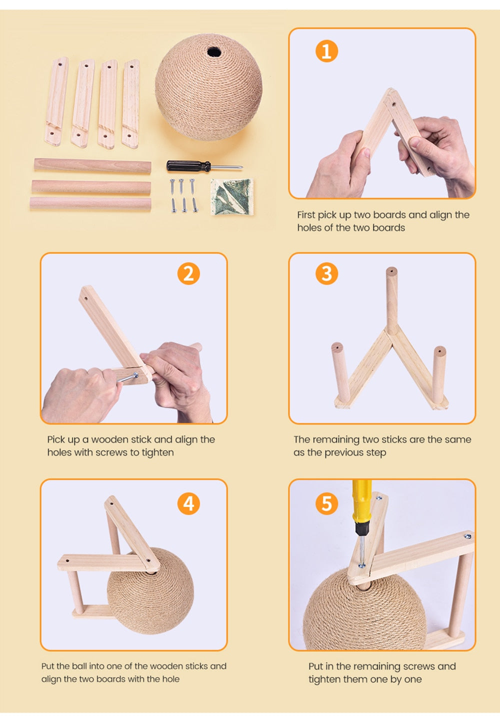 Cat Playtime Essential: Interactive Scratching Toy Ball