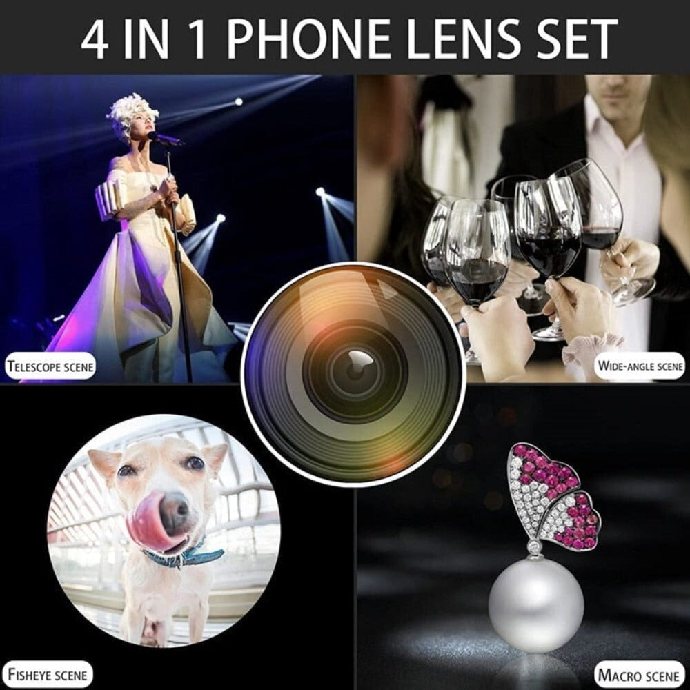 36X Mobile Phone Lens Kit With Tripod - Enhance Your Photography Experience