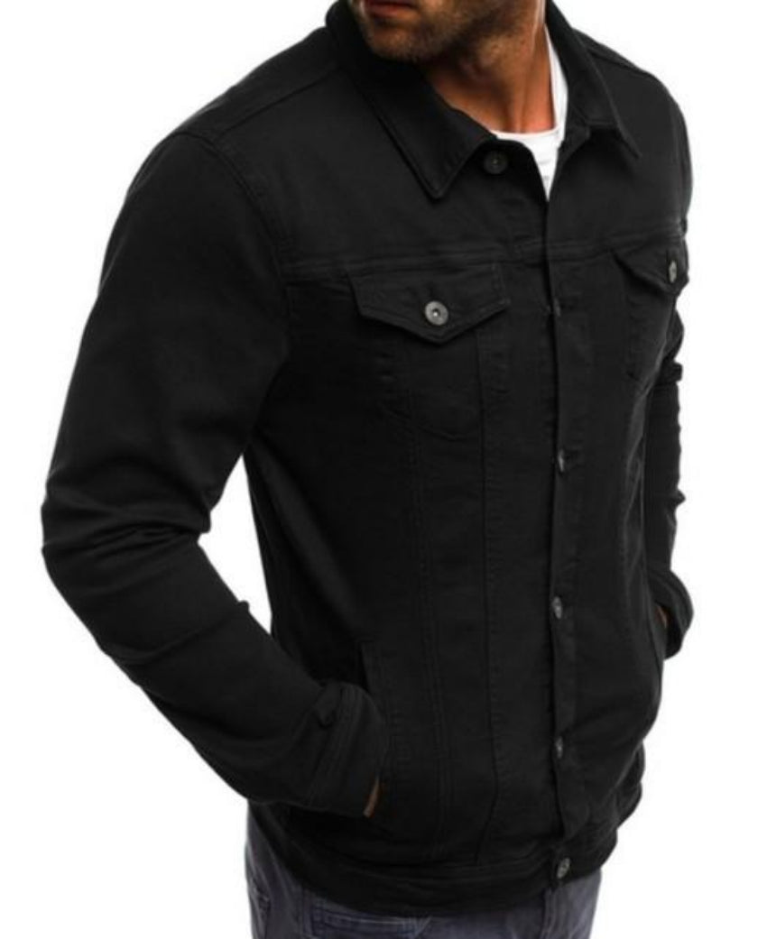 Casual Men's Jacket with Dual Pockets