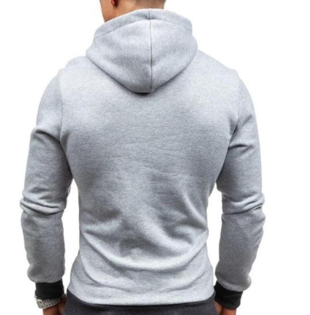 Zippered Hooded Sweatshirt for Men