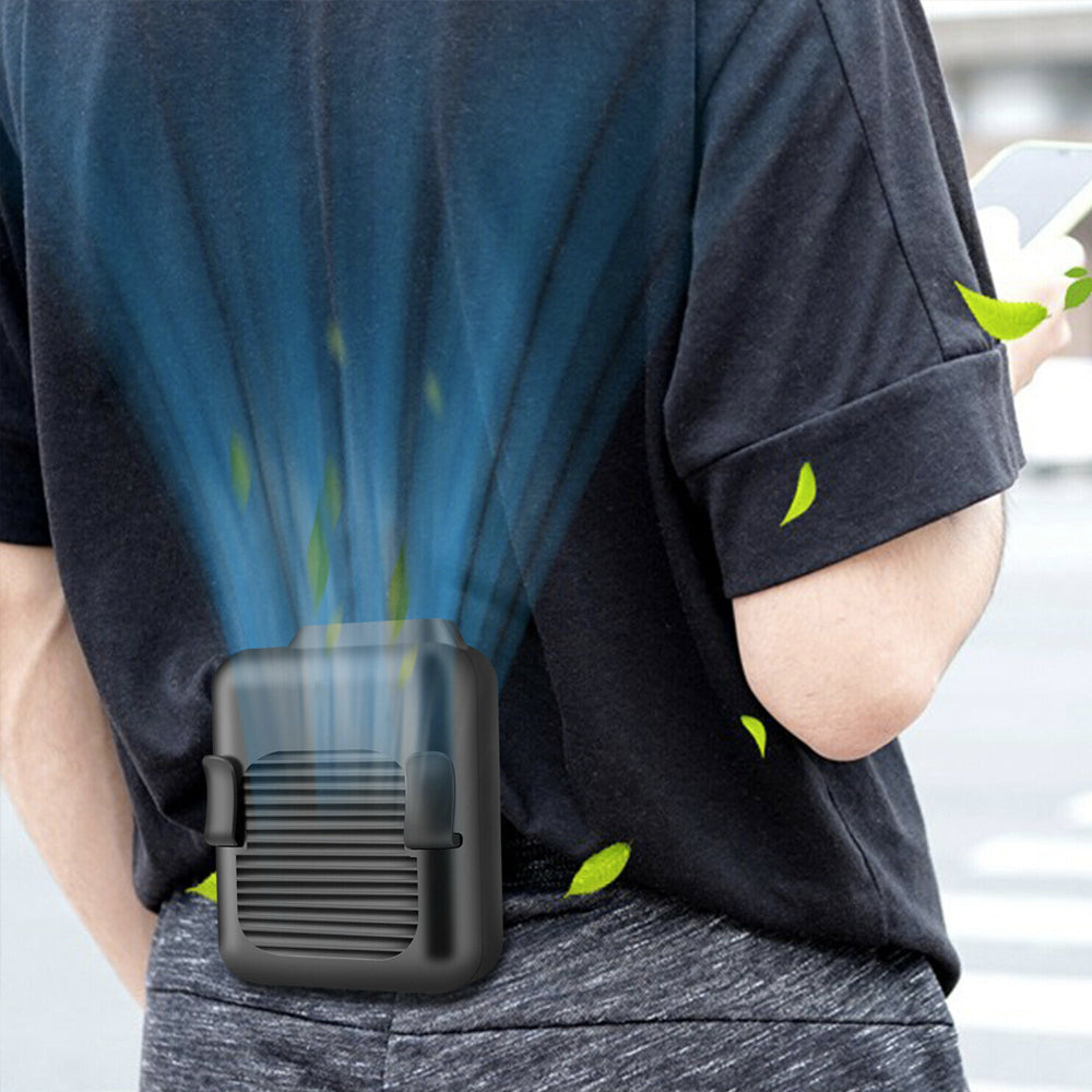 Handsfree Waist Clip Cooling Fan - Portable and Compact