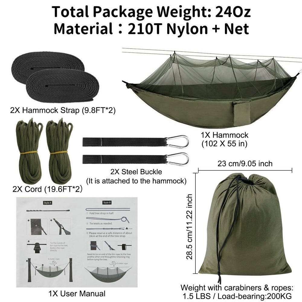 Portable Mosquito Net Hammocks for Outdoor Camping