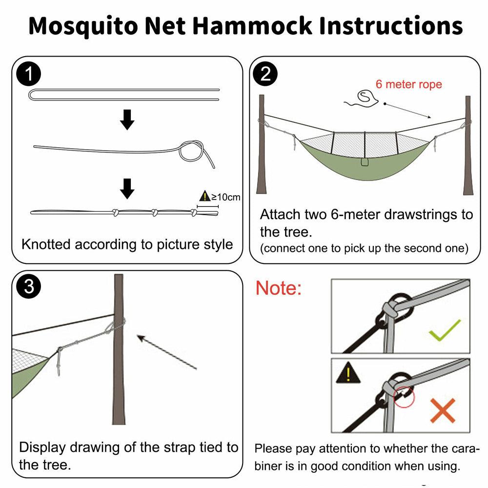 Portable Mosquito Net Hammocks for Outdoor Camping