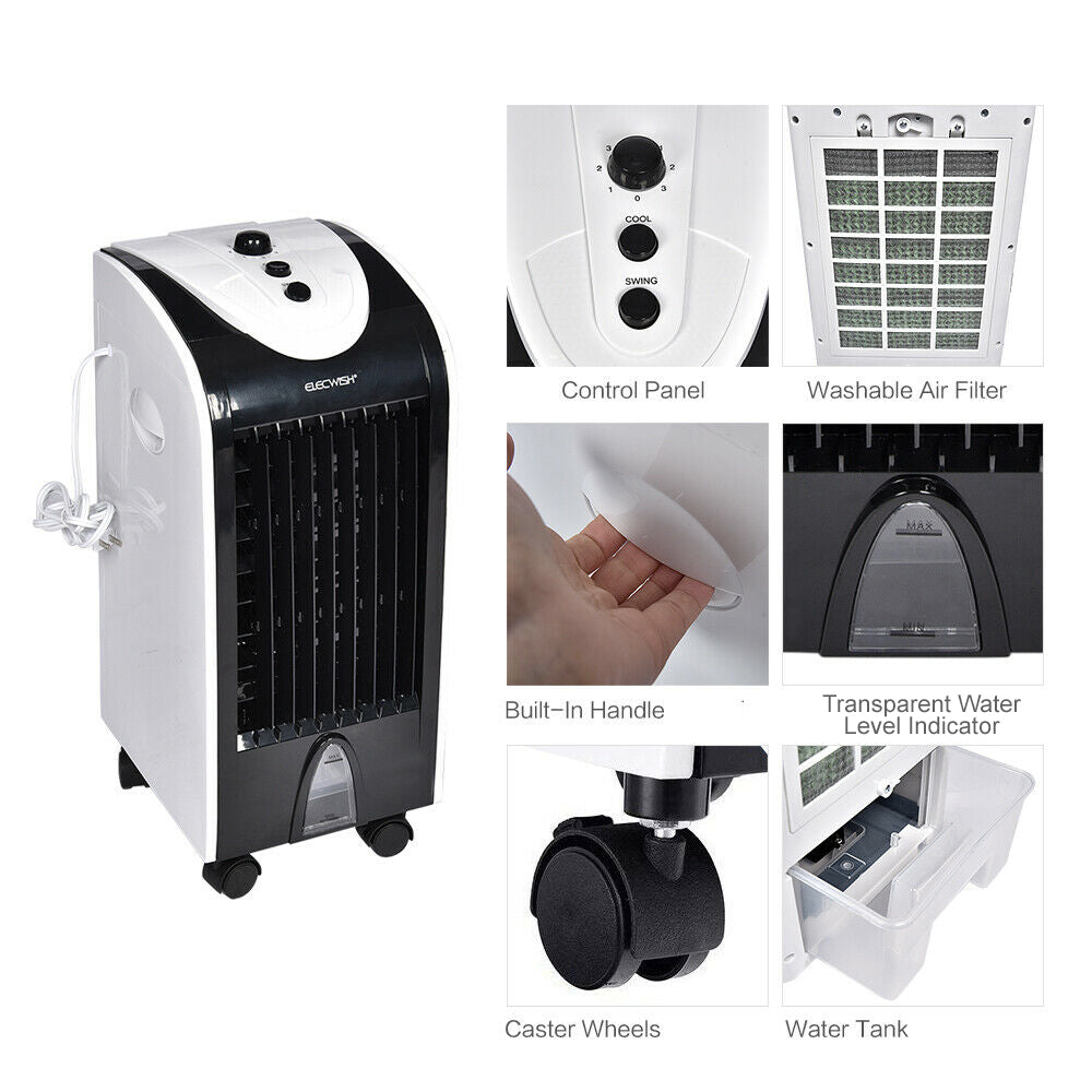 CoolBreeze Portable Air Conditioning Unit with Adjustable Fan Speed and Built-in Humidifier