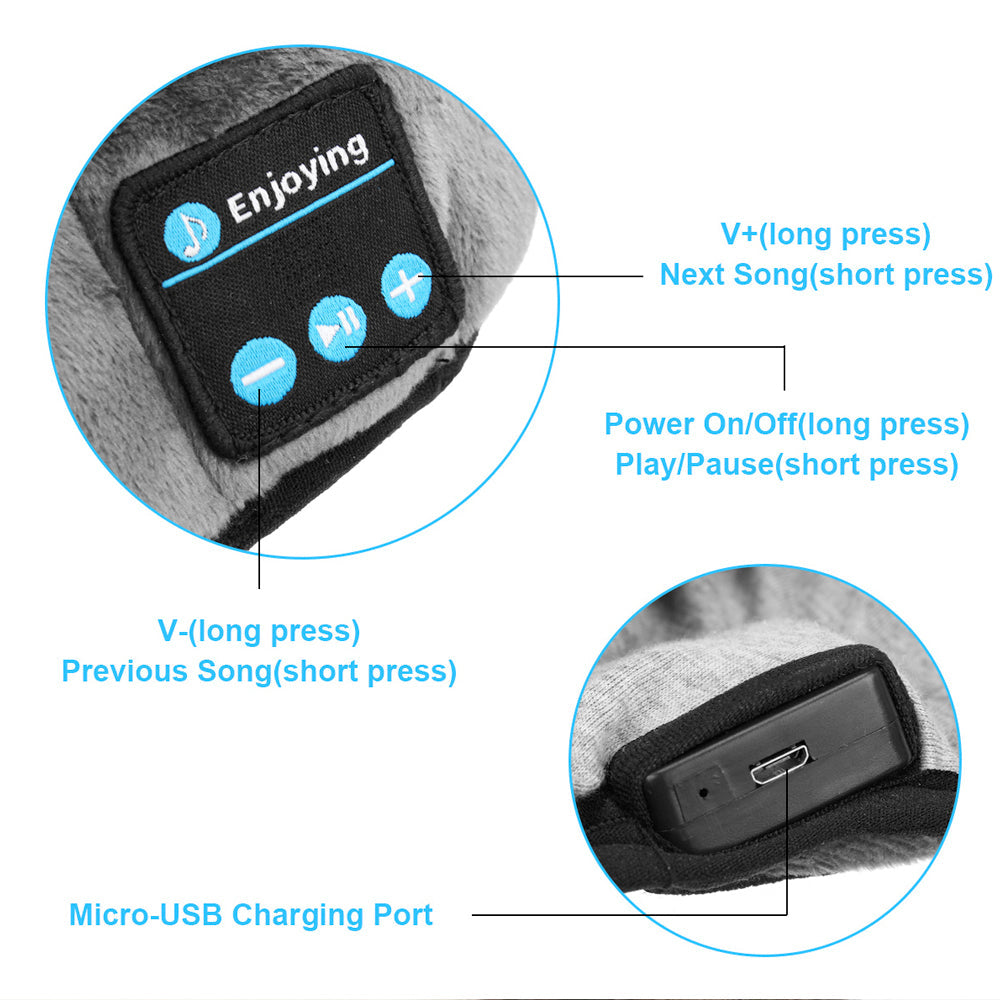 Bluetooth Sleep Headphones Eye Mask - Wireless Comfort for Relaxation and Sound