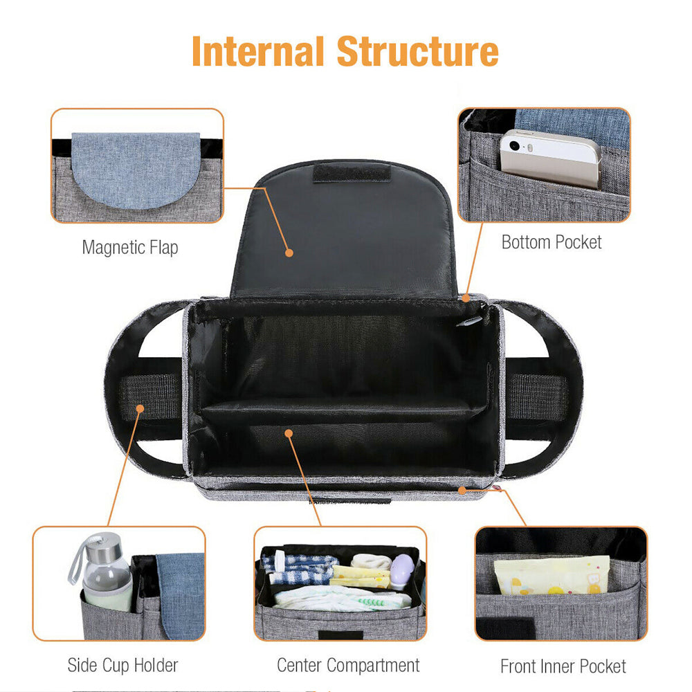 Multifunctional Baby Stroller Bottle Carrier Bag