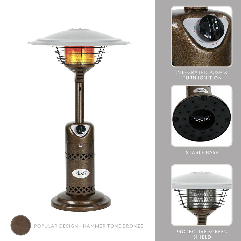 Cordless Propane Heater for Outdoor Dining Table Top