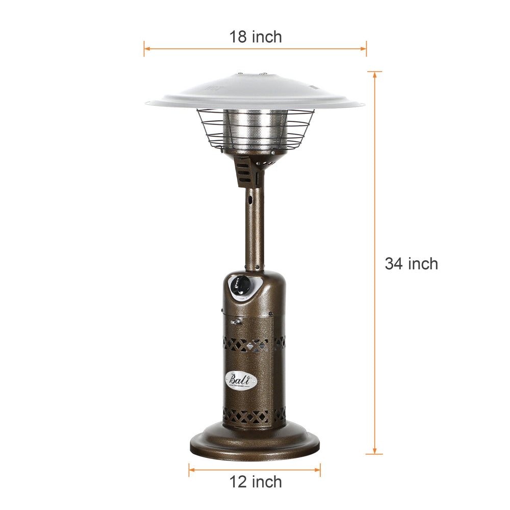Cordless Propane Heater for Outdoor Dining Table Top