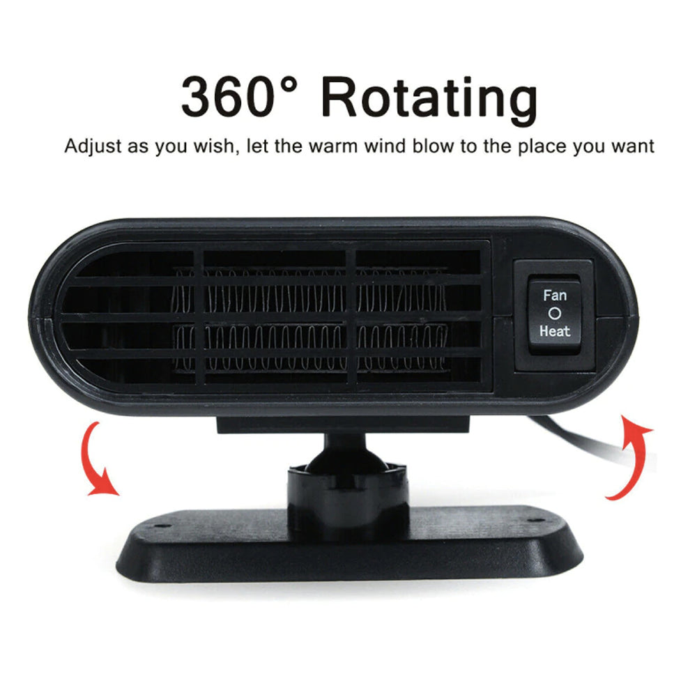 12V Car Heater and Fan with Strong Heating and Defrosting Abilities