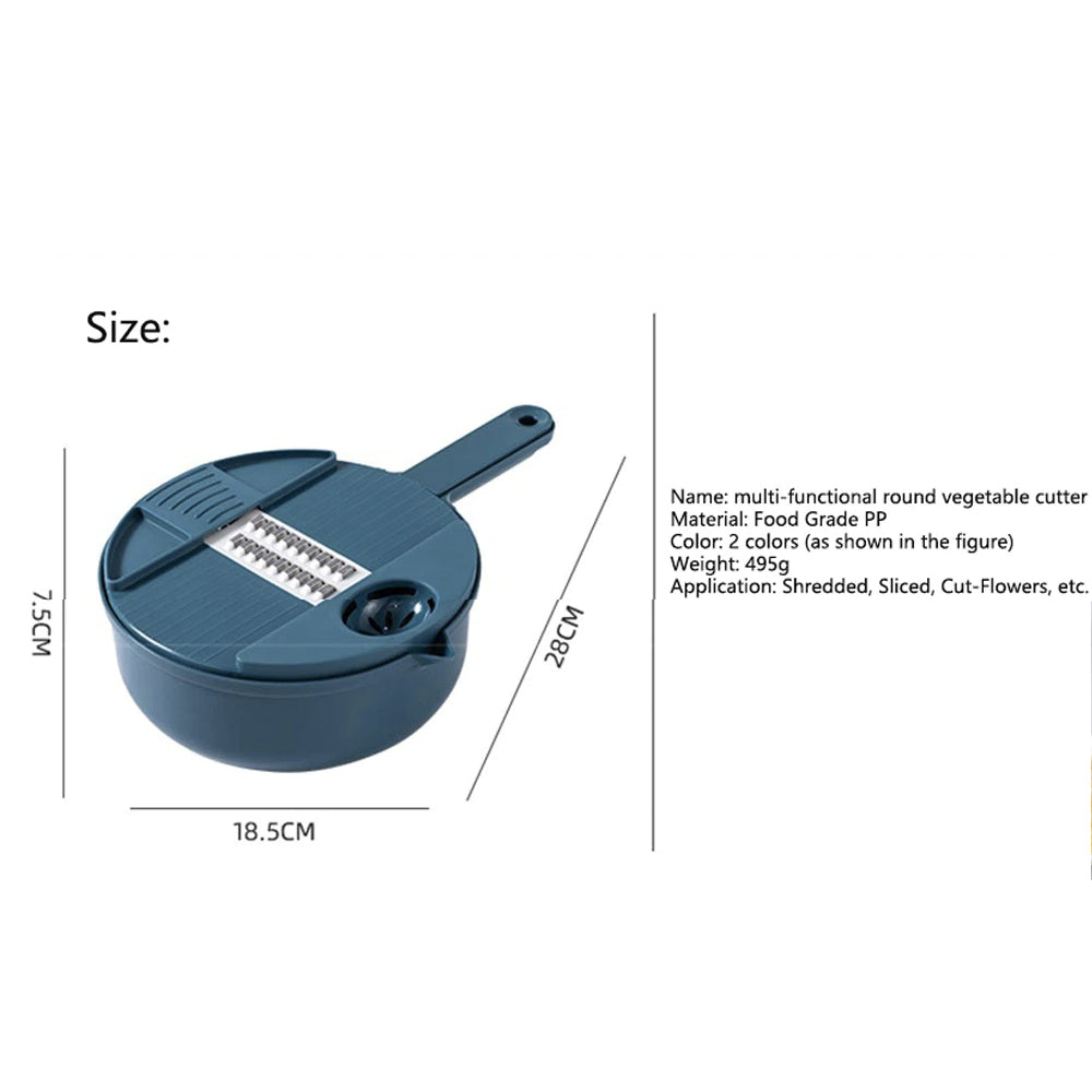 Multi-Purpose Grater for Kitchen with 12 Functions for Slicing Vegetables