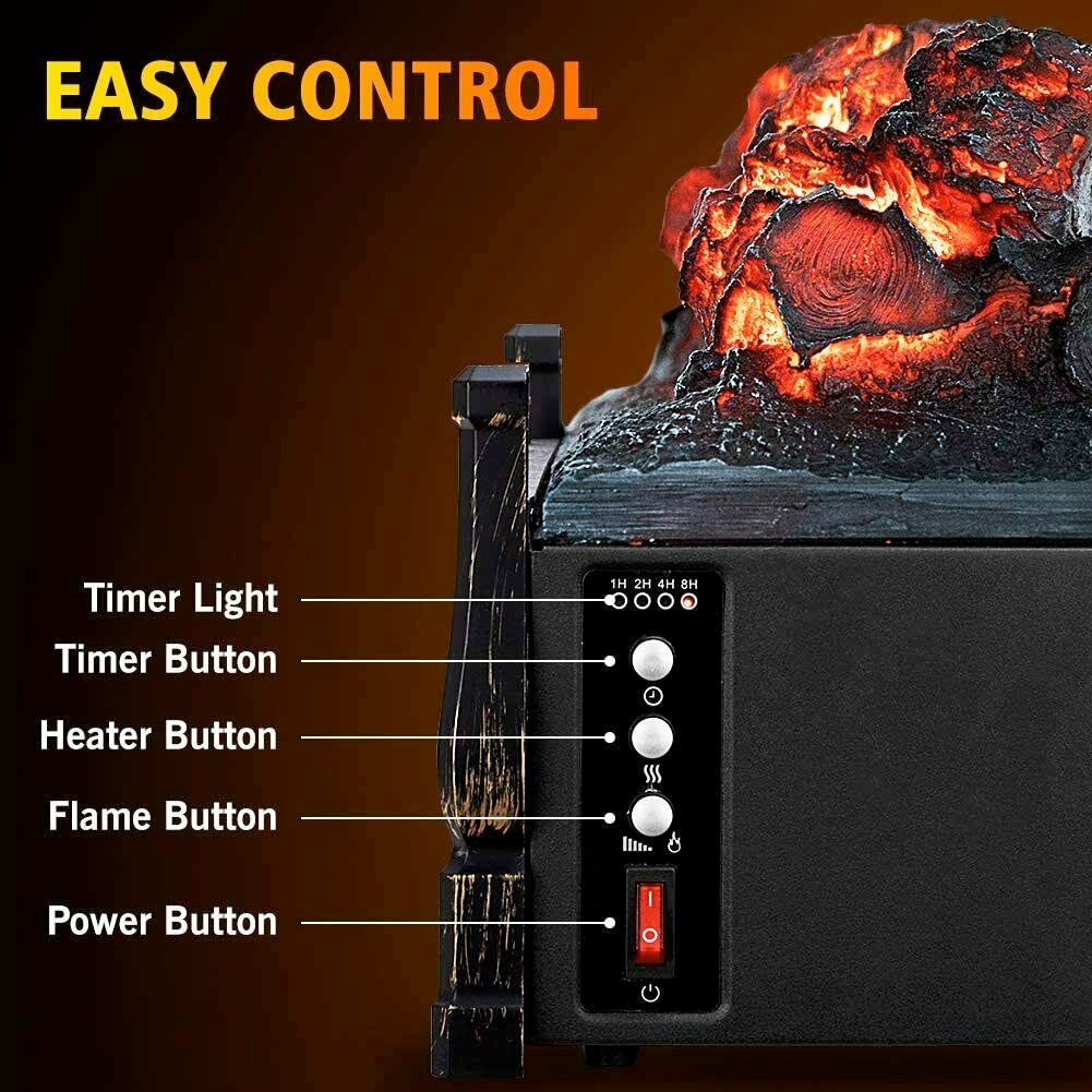 Electric Heater with a Fire-Like Theme