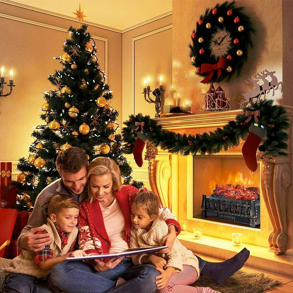 Electric Heater with a Fire-Like Theme