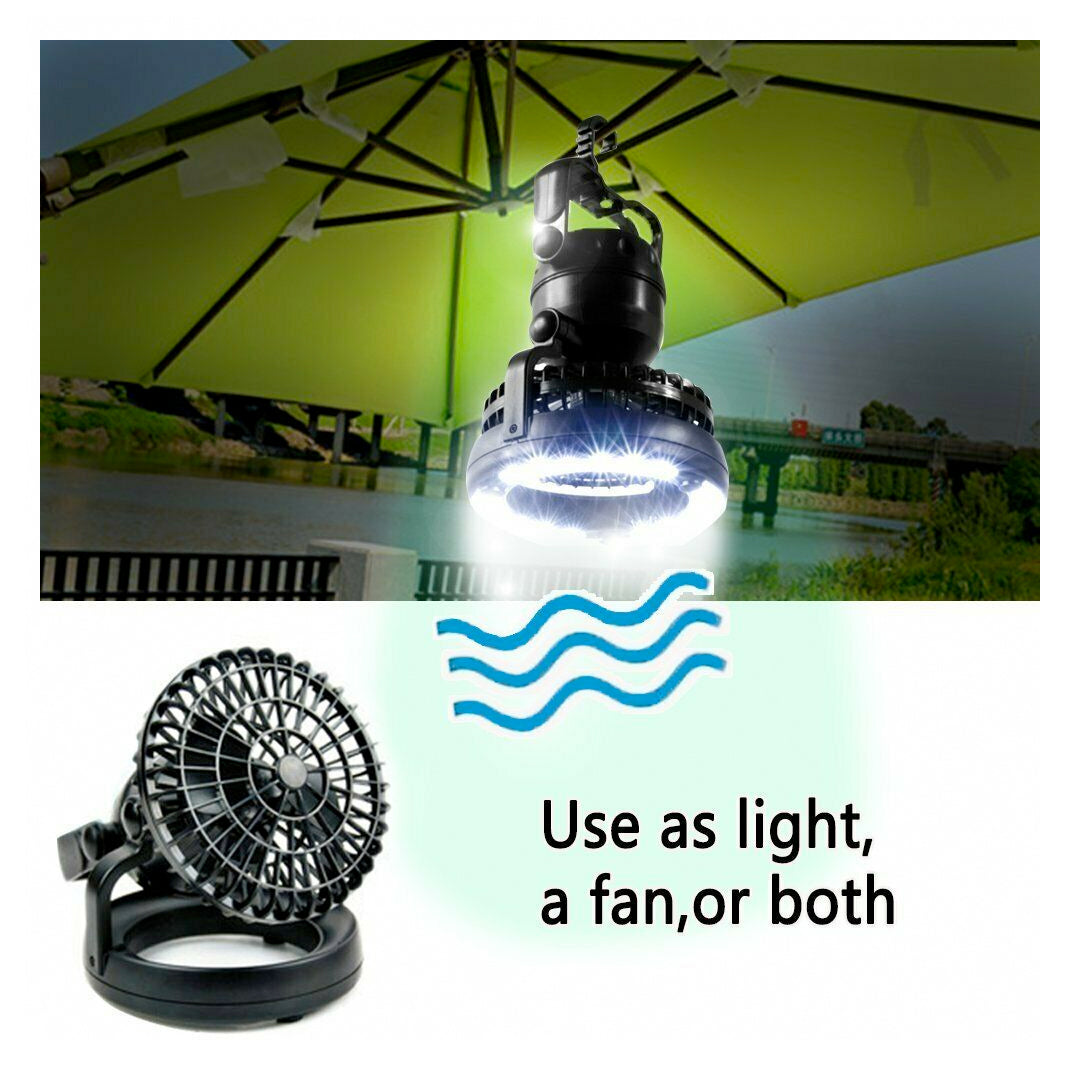 Portable Fan and Light for Camping