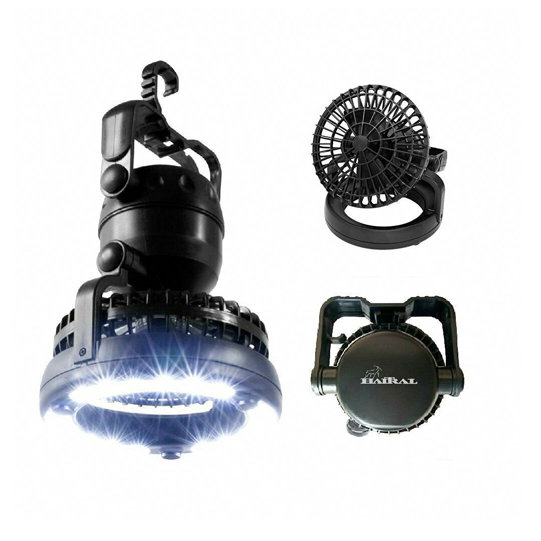 Portable Fan and Light for Camping