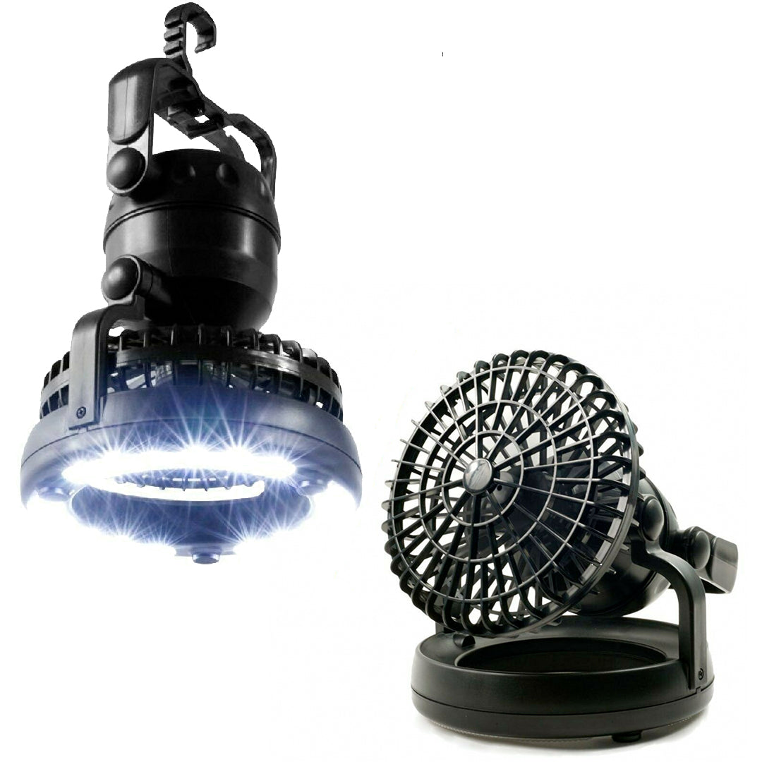 Portable Fan and Light for Camping