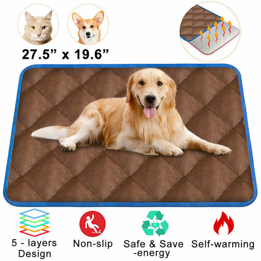 Versatile Self-Warming Pet Bed with Thermal Technology