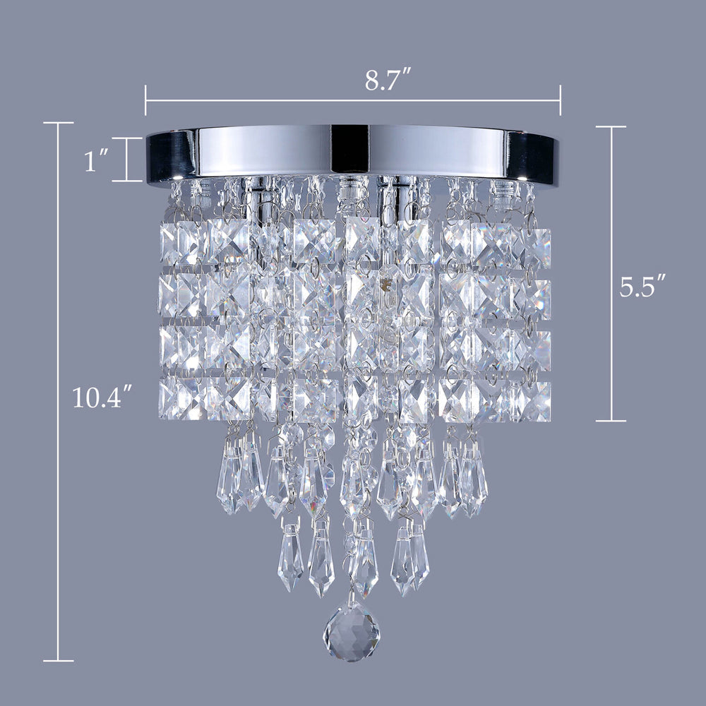 Crystal Pendant Light Fixture with Suspended Central Sphere - Enhancing the Brilliance