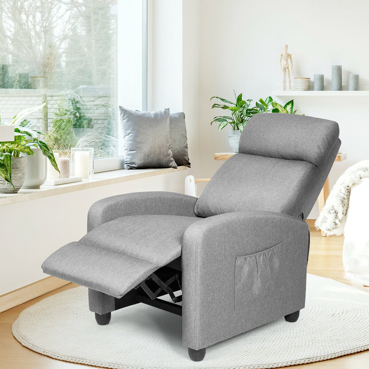 Fabric Reclining Massage Chair