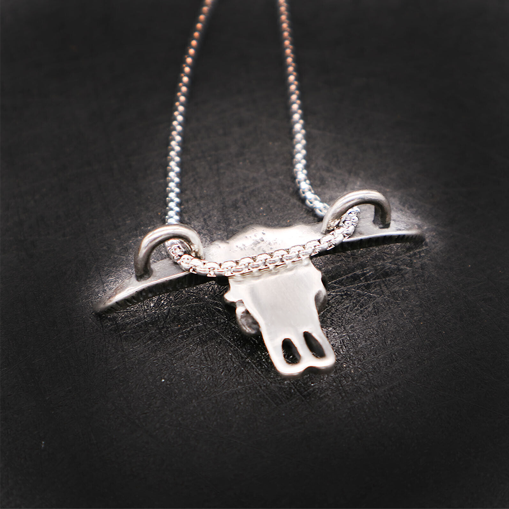 Necklace with Ox Head Pendant