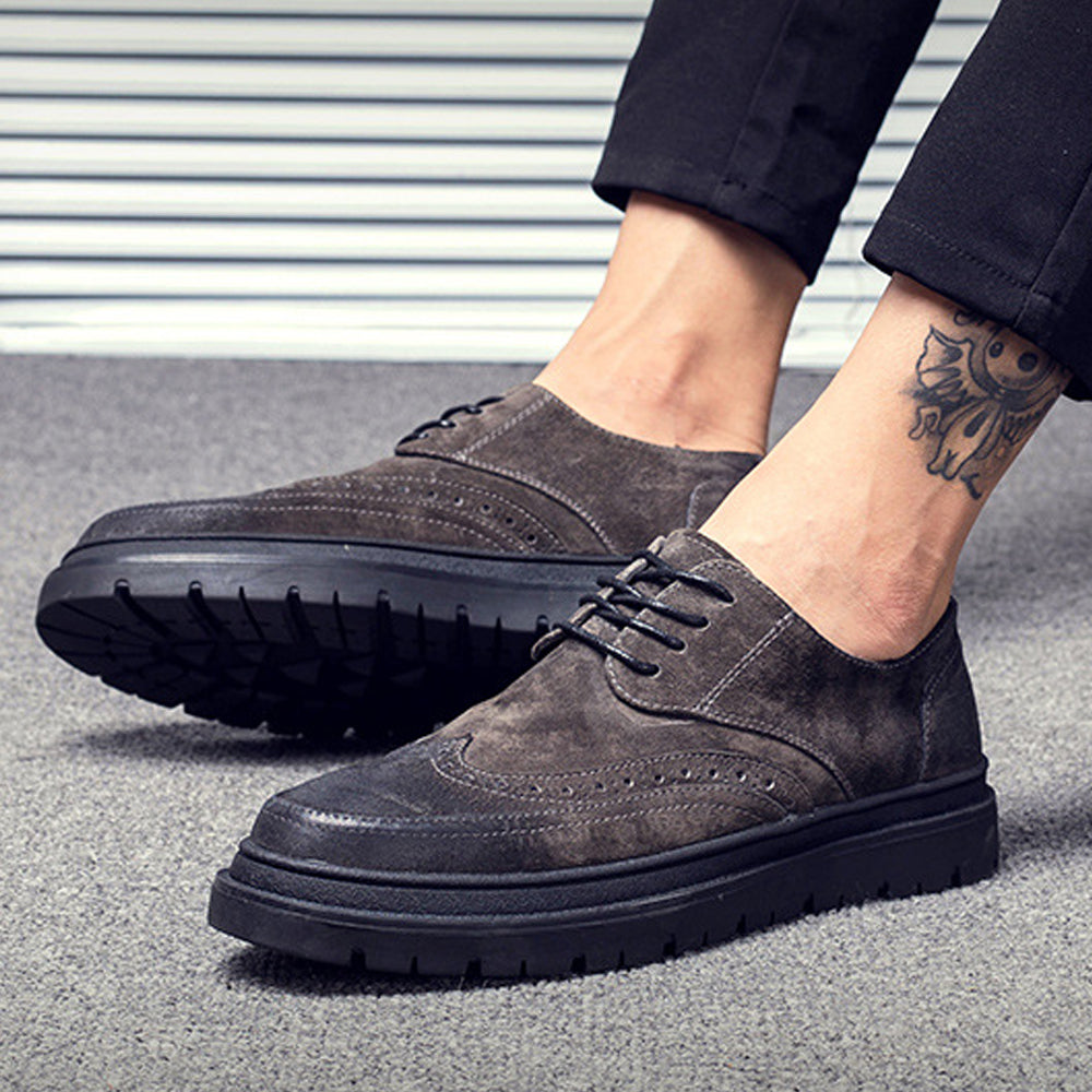 Lace Up Suede Footwear for Men