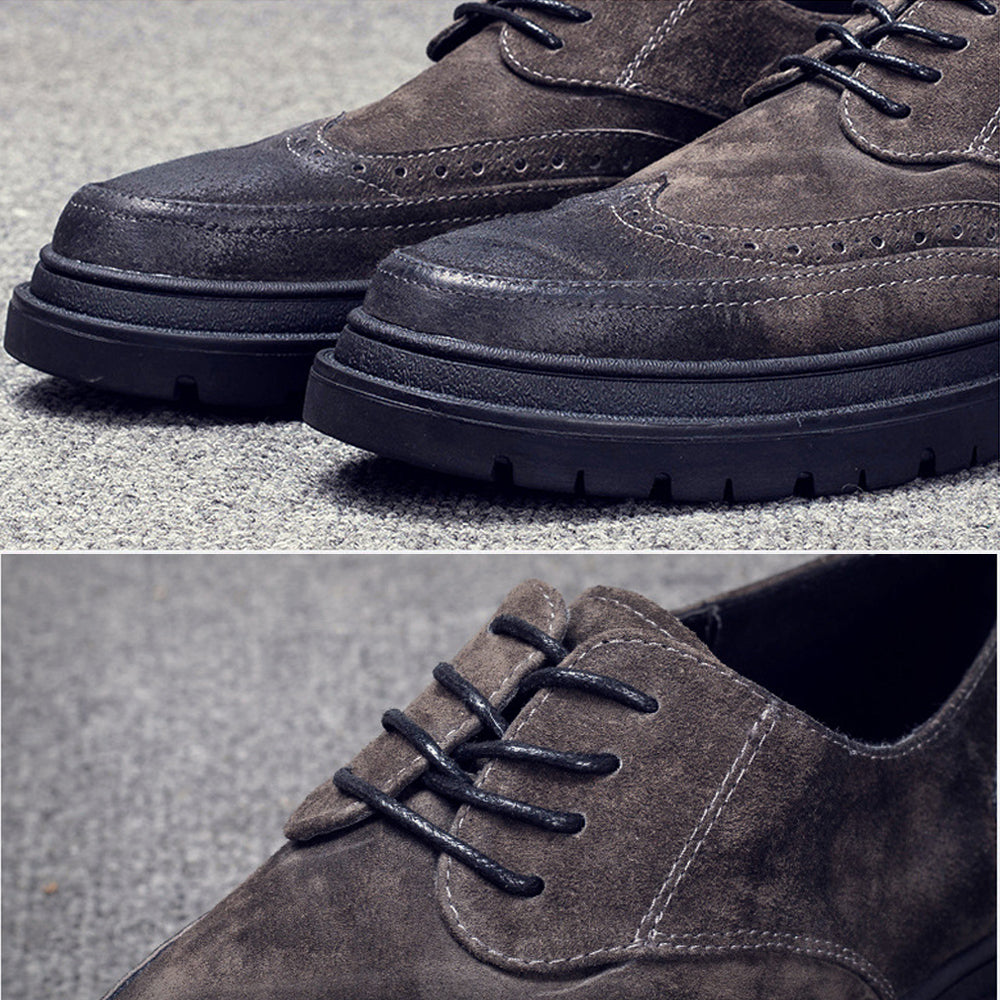 Lace Up Suede Footwear for Men