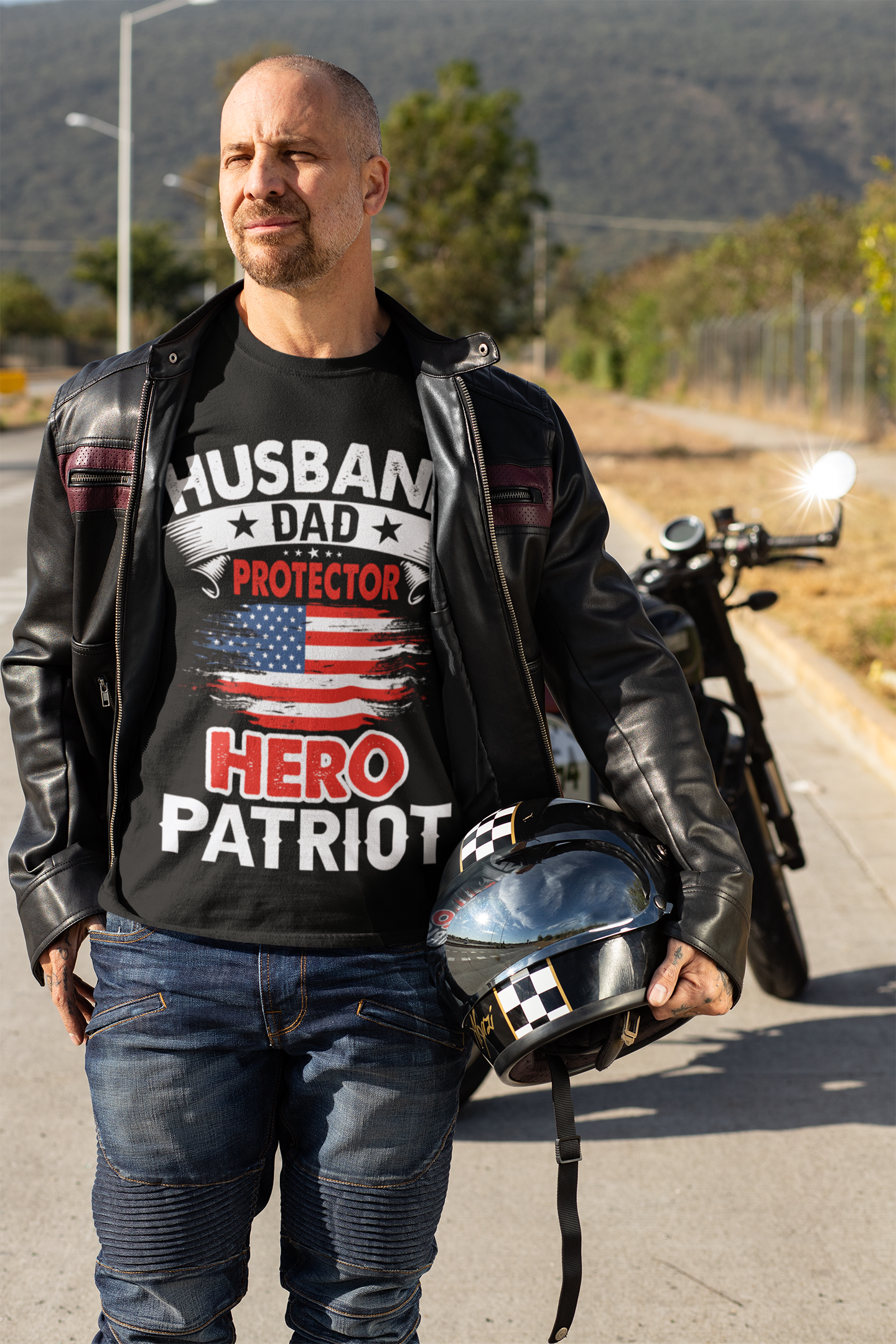 Short Sleeve Tee for the Patriotic Husband and Father