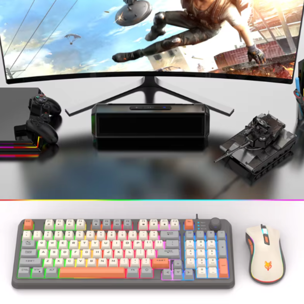 Portable Keyboard and Mouse Set with 94 Keys from ""