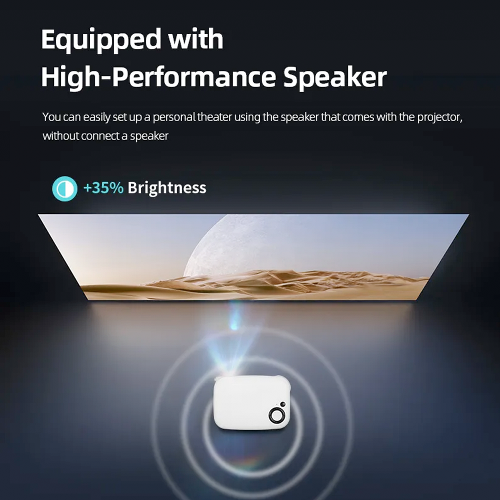 Portable Home Cinema Projector with Full HD Capability