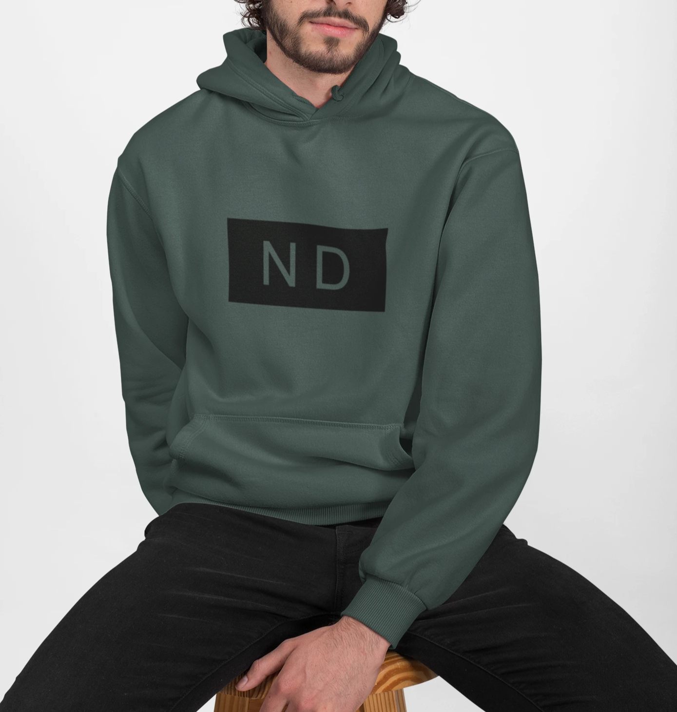 ND Hooded Sweatshirt for Men's Urban Fashion