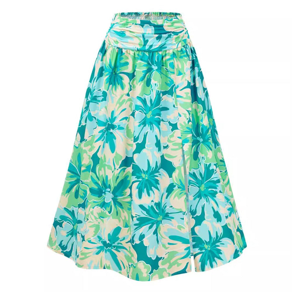 Casual Summer Floral Skirt for Women - Flowy and Distinct